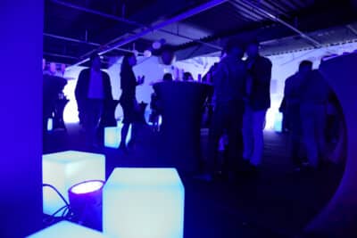Inauguration Carrefour Boisseuil espace VIP éclairage tour de salle