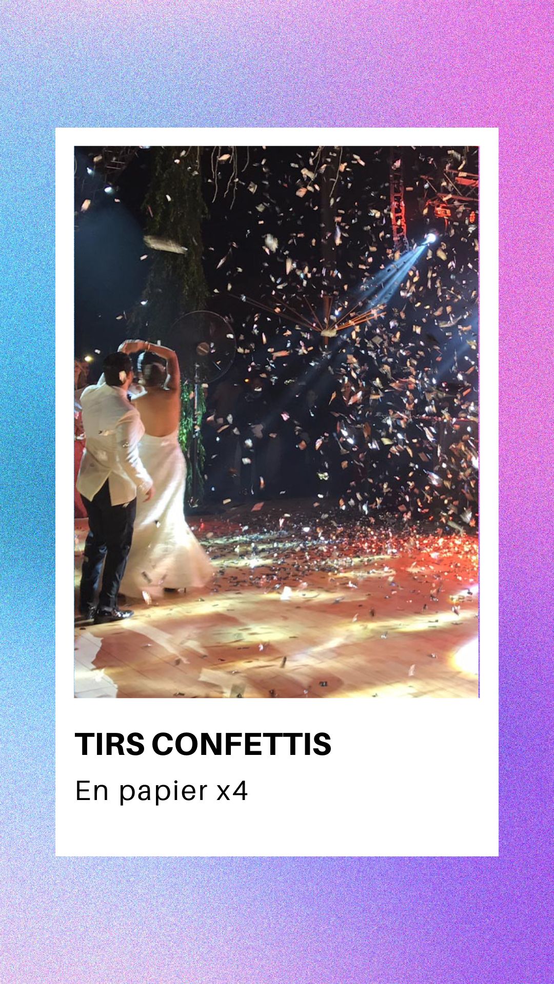 Location tirs confettis